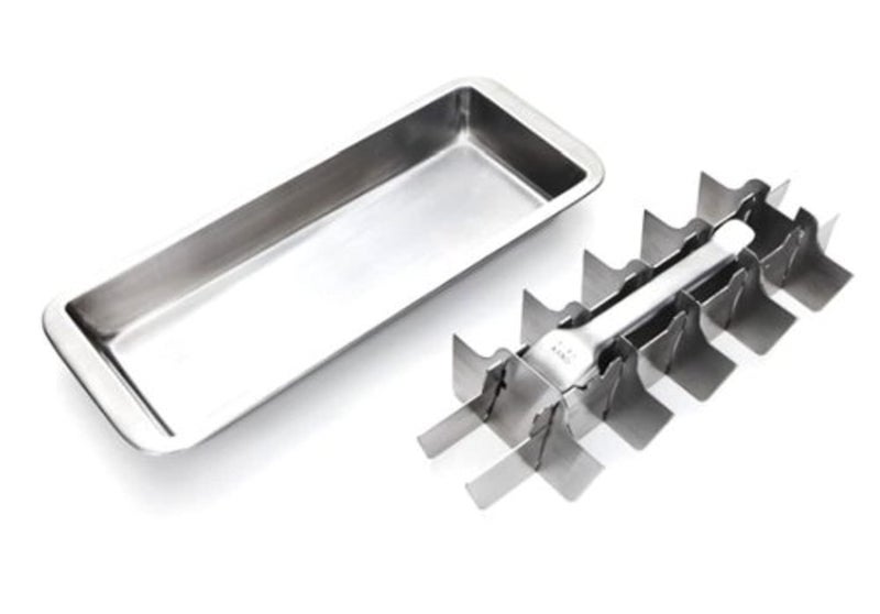 Onyx 18/8 Stainless Steel # ICE001 18 Slot Ice Cube Tray - Image 2